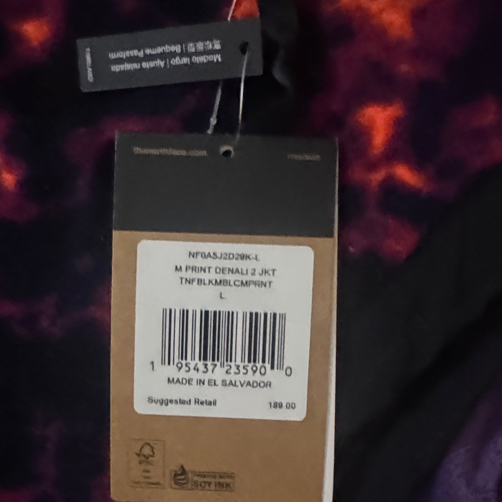 The North Face Purple and Orange Jacket - Picture 2 of 4